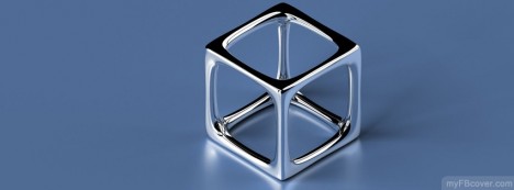 3D Hollow Cube Facebook Cover