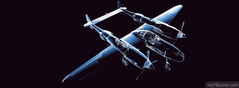 3D Plane Facebook Cover
