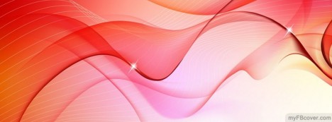 Abstract Red Curves Facebook Cover