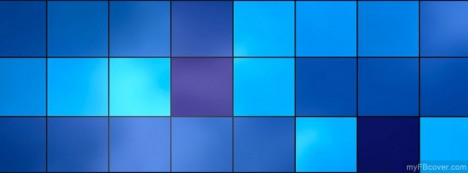 Blue Squares Facebook Cover