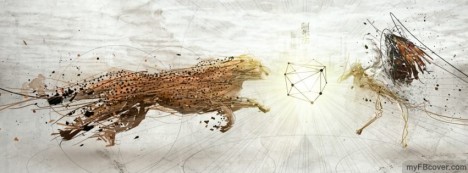 Cheetah Abstract Facebook Cover