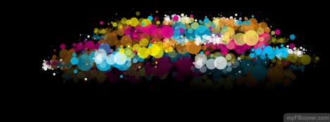 Colorful Abstract Circles Facebook Cover