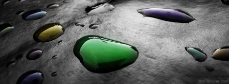 Colour Drops Facebook Cover