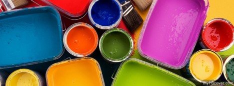 Colourful Oil Paint Facebook Cover