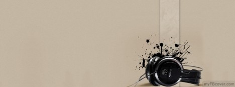Headphones Facebook Cover