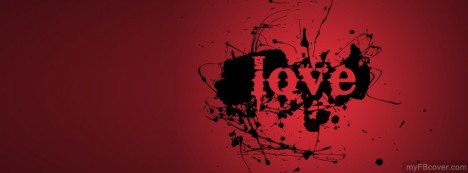 Red Love Facebook Cover