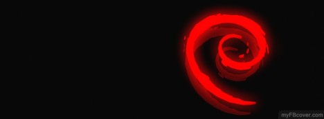 Red Shape Abstract Facebook Cover