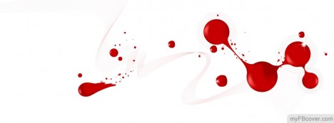 red and white  Facebook Cover