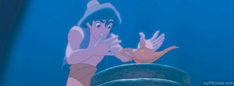 Aladdin and Lamp Facebook Cover