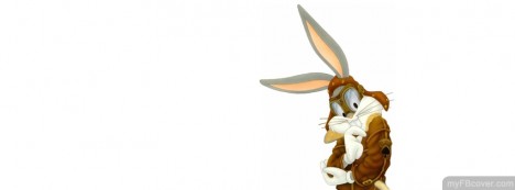 Bugs Bunny being shy Facebook Cover