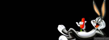 Bugs Bunny eating carrot Facebook Cover