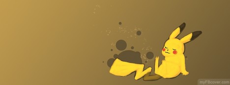 Pikachu Sleeping Facebook Cover