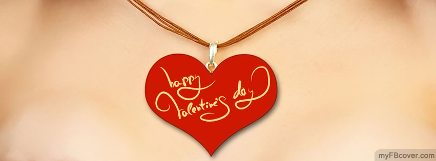 Valentines Day Necklace Facebook Cover