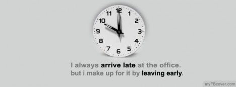 Arrive Late Facebook Cover