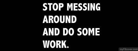 Do some work Facebook Cover