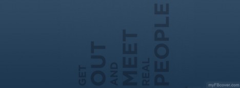 Meet real people Facebook Cover