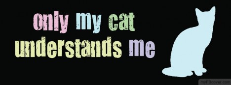 My cat understands Me Facebook Cover