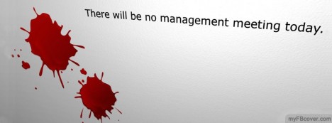 No management meeting Facebook Cover