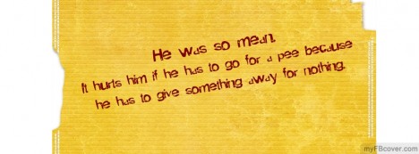 So Mean Facebook Cover