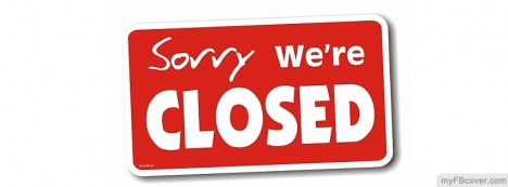 We are Closed Facebook Cover