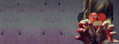 Broken Heart Facebook Cover