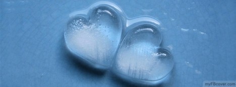 Ice Hearts Facebook Cover