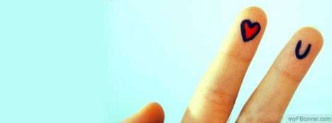 Love you sign Facebook Cover