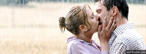 kiss in field Facebook Cover