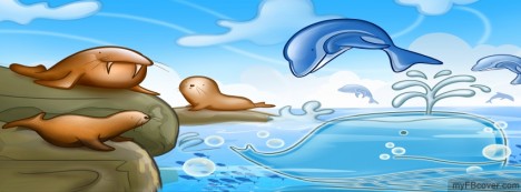 Beach Drawing Facebook Cover