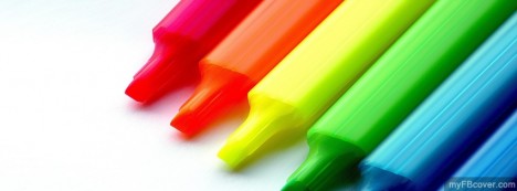 Colored Crayons Facebook Cover