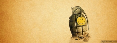 Grenade Smiley Facebook Cover