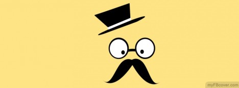 Mustache Man Facebook Cover