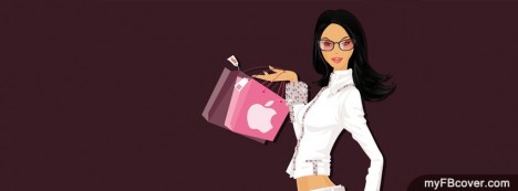 Shopping Girl Facebook Cover