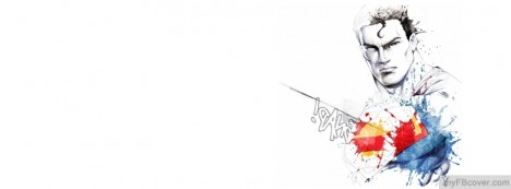 Superman Painting Facebook Cover
