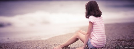 Teen Girl on Shore Facebook Cover