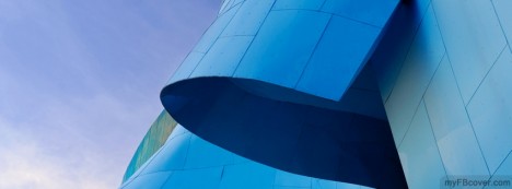 Blue Curves Facebook Cover