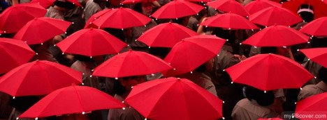Red Umbrellas Facebook Cover