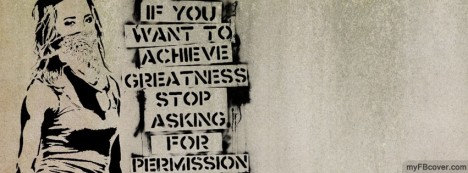 If you want to achieve greatness Facebook Cover